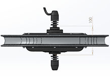 18 inch front casted hub motor drawing