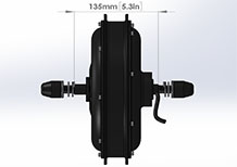 60V 2000W front motorcycle motor drawing