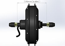 170mm dropout electric motorcycle motor drawing